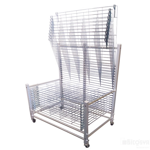 楽天市場】跳ね上げ式作品乾燥棚T-25段折りたたみ 送料無料