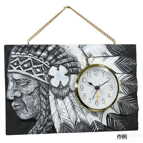 楽天市場】木彫かざり時計 DX型 しな材[メール便不可]（木彫 木彫時計