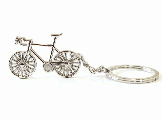 楽天市場 送料無料 ロードバイク 自転車 キーホルダー 鍵 おしゃれ メンズ レディース キーリング 自転車モチーフ かわいい バッグチャム シルバー 自転車キーホルダー 自転車かぎ サイクリング ツールドフランス Cycle サイクル スポーツ 弱虫ペダル バイシクルギフト