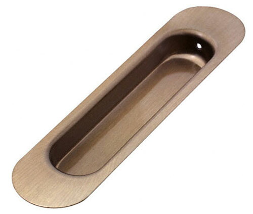 30個入 BIDOOR(ビドー) PS-07-P 桜戸引手 アンバー (釘入りパック) 150mm(110&times;20)｜ビドーパル店