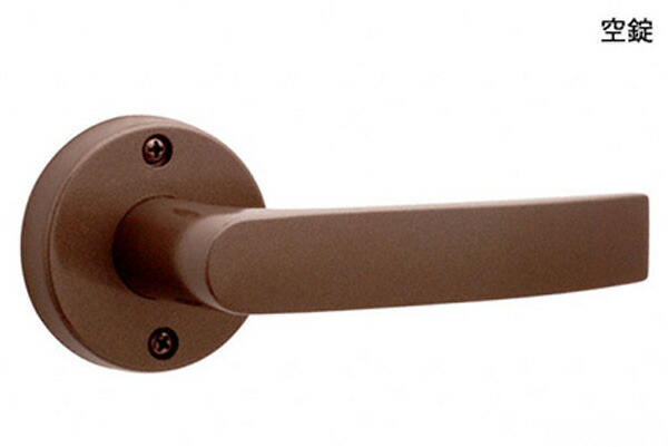 20セット入 日中製作所 ギアレバー(GIA LEVER 32A) 塗装ブロンズ 空錠 (BS60mm) GIA 32A-O-B-60