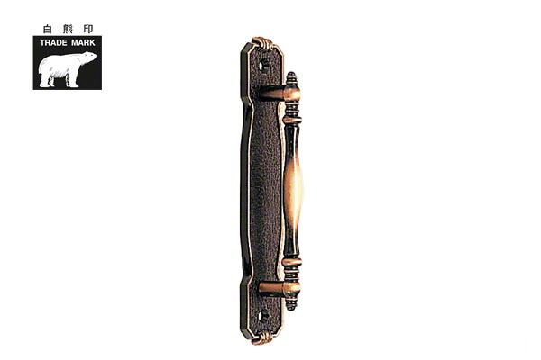 【20本入】 シロクマ DZ-6 パリ座付取手 (木ネジ止メ) GB 小(ピッチ115)