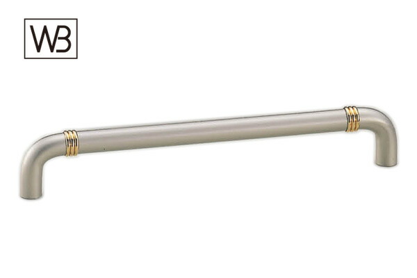 シロクマ HB-79 コンビハンドル パールニッケル・純金 200mm(ピッチ200)