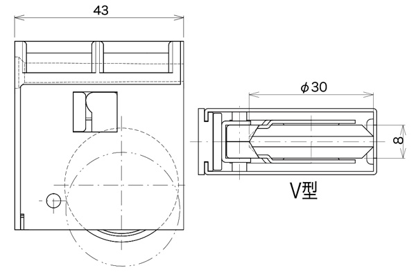 2021新発 10個入 KAKEN 家研販売 木製引戸用調整戸車 木口付用 V型 SR2-V4 ‐ appelectric.co.il