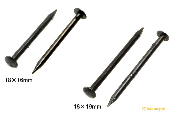 8箱入 BIDOOR(ビドー) TF-50 丸頭鉄引手鋲 黒 18x19 (500g入)｜ビドーパル店
