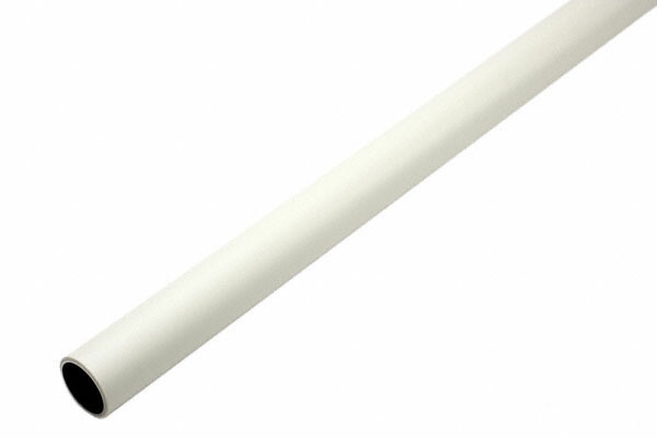 【6本入】 シロクマ BR-35E-アイボリ ステンパイプ塩ビコーティング 530mm