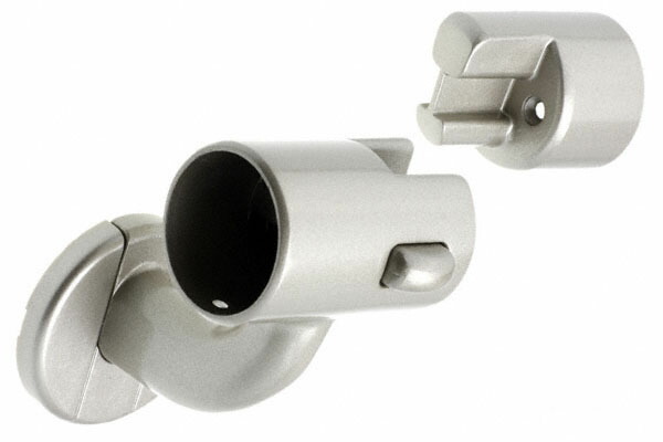 シロクマ BR-77L-しろがね色 脱着鉤括弧(左) 35φ