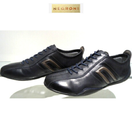 negroni ネグローニ IDEA アンティークなめし革 ドライビングシューズ カーフレザー 牛皮 米国海軍 紺 24.0珊～27.0珊 日本製 選りわける販売店 吃烟なめし革 スニーカー