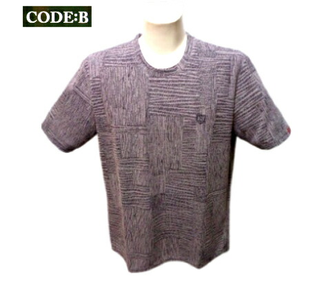 コードビー 3L 春夏 メンズ 半袖ニット Tシャツ 52 3L 4L サイズ 大きいサイズ キングサイズ グレー 紳士服 30代 40代 50代 60代 ギフト バラシ CODE-B