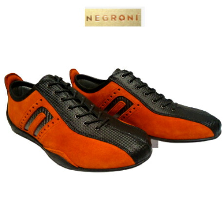 negroni ネグローニ IDEA-CORSA 購入注文ひな形 炭素＆裏牛皮ドライビングシューズ オレンジ色 スエードクロス 24.5珊～25.5珊 3E巾 日本製 大きめ大きさ 巾広 日本人向 なめし革シューズ 革スニーカー