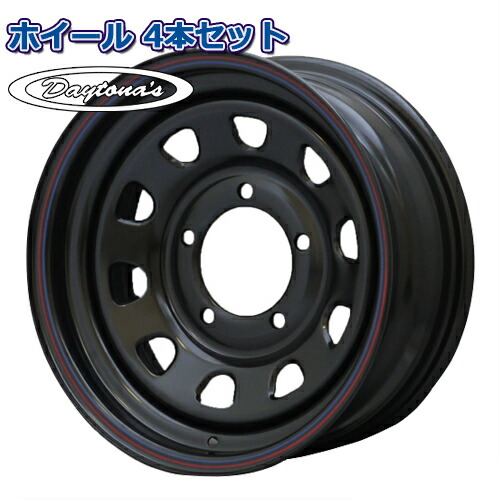 楽天市場】ホイール4本セット デイトナ DAYTONA'S ブラック 15インチ