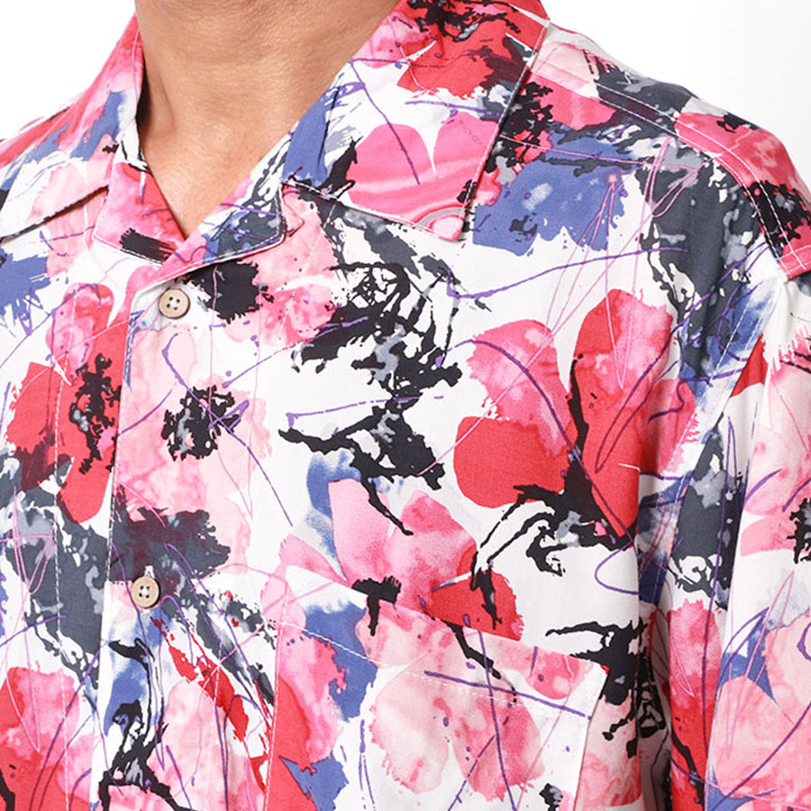 100 品質 半袖 アロハシャツ メンズ 大きいサイズ 夏 Roushatte ルーシャット レーヨン レディース コーデ 着こなし おしゃれ オシャレ 安い リーズナブル アメカジ 30代 40代 50代 60代 春 黒 赤 総柄 全10柄 S M L Ll Xl 2l