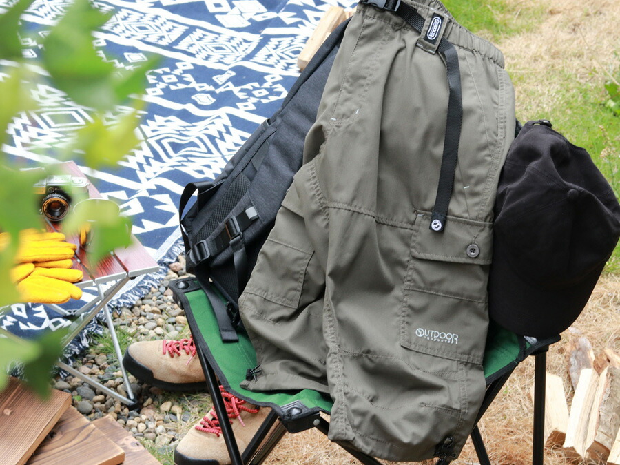 接触冷感 ファッション メンズ カーゴパンツ ハーフ 七分丈 パンツ カーゴ 短パン ショーツ Outdoor Products アウトドアプロダクツ 夏用 スリム 7分丈 吸汗速乾 Uvカット イージーパンツ クロップド ひざ下 30代 40代 50代 春 夏 秋 黒 M L Ll Xl