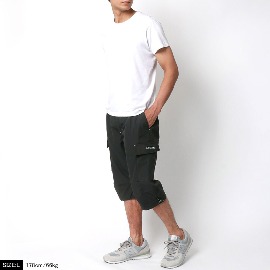今日の超目玉 カーゴパンツ メンズ 7分丈 ハーフパンツ ひざ下 七分丈 パンツ 撥水 Outdoor Products アウトドアプロダクツ スポーツ 短パン ショーツ ブランド 撥水加工 Uvカット ストレッチ クロップド クロップドパンツ 30代 40代 50代 春 夏 秋 黒 M L Ll Xl