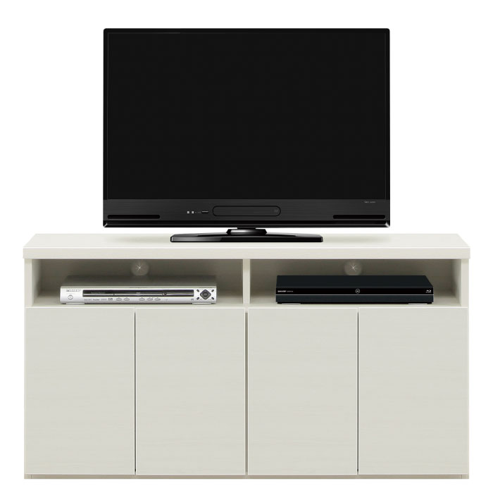 送料無料　120幅　ハイタイプ　テレビボード　キャビネット　2色　TVボード　テレビ台　完成品　国産　リビング収納　テレビ台　120センチ　ホワイト　ブラウン　日本製　大川市　大川家具