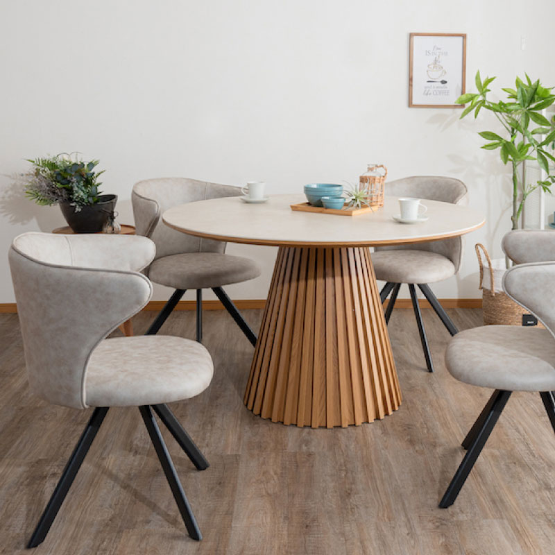 楽天市場】ダイニングテーブル セラミック 丸テーブル 4人掛け 円形