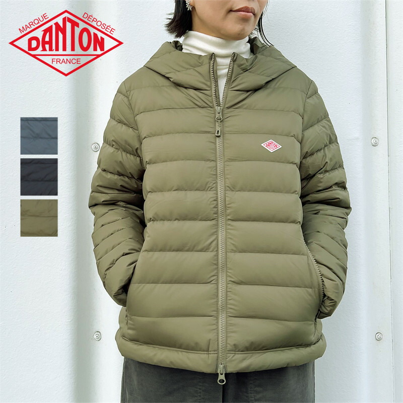 DANTON フード付きダウンジャケット DANTON｜HOODED JACKET フーデッドジャケット 撥水ダウン