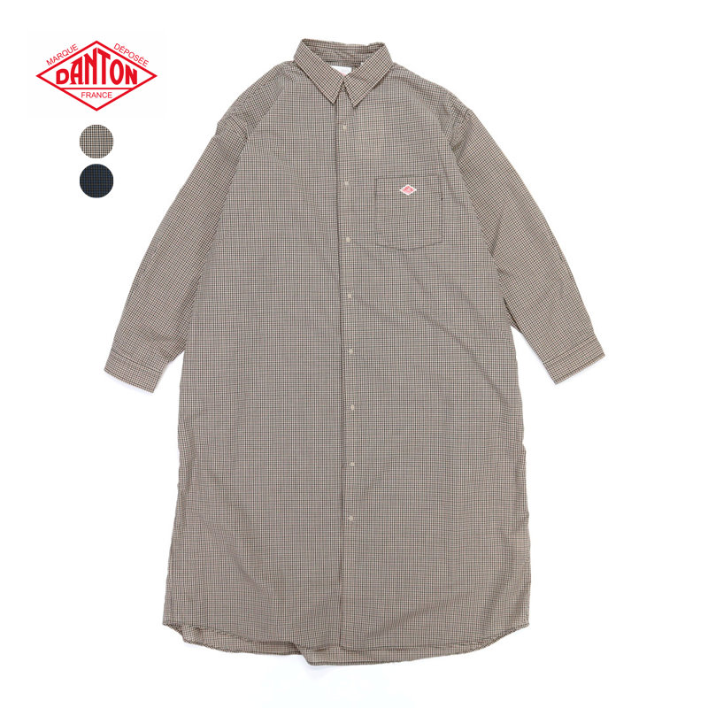 美品 DANTON ダントン コットンポプリンチェックシャツジャケット DANTON（ダントン）の「[DANTON/ダントン] コットンポプリン