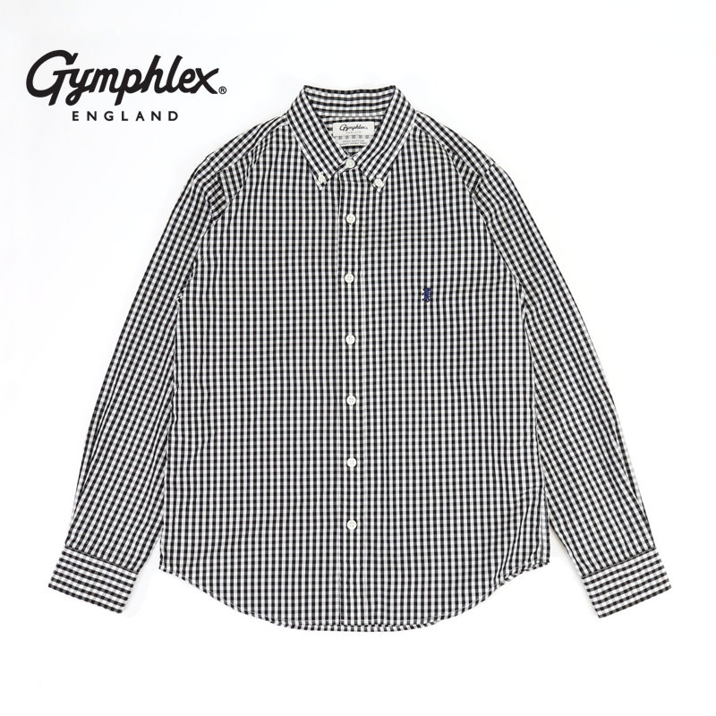 ジムフレックス Gymphlex/シャツ/ストライプ ギンガムチェック 長袖シャツ/GY-B0197MGG/レディース【正規取扱】