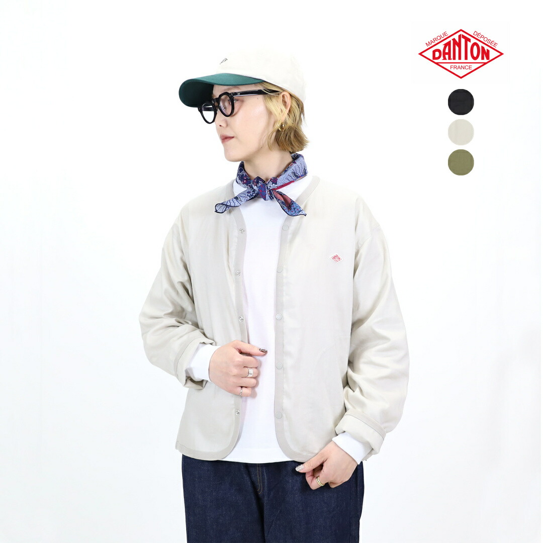 ダントン DANTON/アウター/シャツカーディガン/DT-B0349 LIP/レディース【正規取扱】リネン 麻 ポリエステル アウター ライトアウター 羽織 軽量
