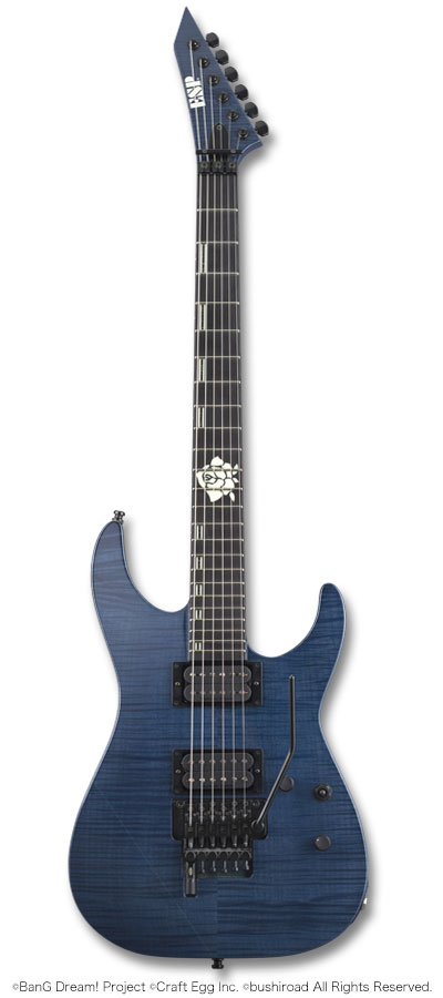 ESP Bang Dream! M-Ⅱ SAYO Roselia 氷川紗夜モデル ESP ESP×バンドリ！ ESP Roselia 氷川紗夜 Model M-II ROSELIA