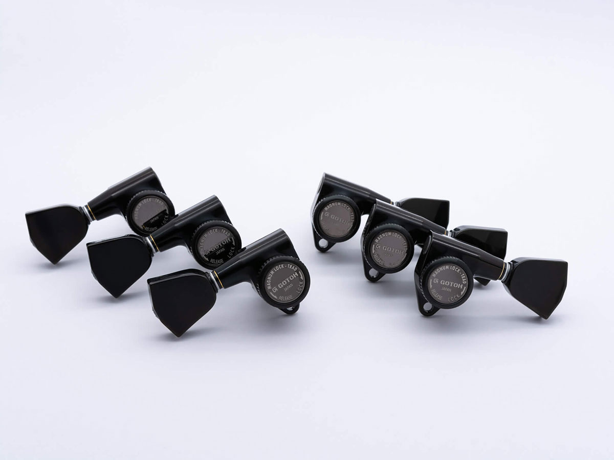 【ESP Parts】Gotoh SG301-04 L3+R3 SET MG-TB Black［パーツ/ペグ/MAGNUM LOCK/マグナムロック/両連用/ブラック]【受注生産 3～4ヶ月】｜BIGBOSS