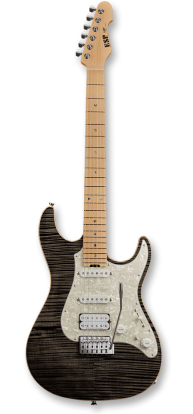 【仕様変更】ESP SNAPPER-CTM/FM / See Thru Black w/White Pearl Black [イーエスピー][スナッパー][ST Type,STタイプ][フレイムメイプル][Seymour Duncan,ダンカンピックアップ][エレキギター][国産,MADE IN JAPAN] [メンテナンス無料] 【受注生産】｜BIGBOSS