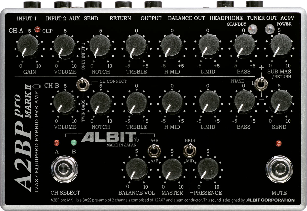 ALBIT A1992pro プリアンプ 在庫有り・即納可能) ALBIT / A1992B pro BASS PRE-AMP 1992