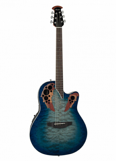【美品】オベーション エレアコ Celebrity CE44P-8TQ 人気 Amazon | Ovation Celebrity CE44P 8TQ Blue Transparent Quilt