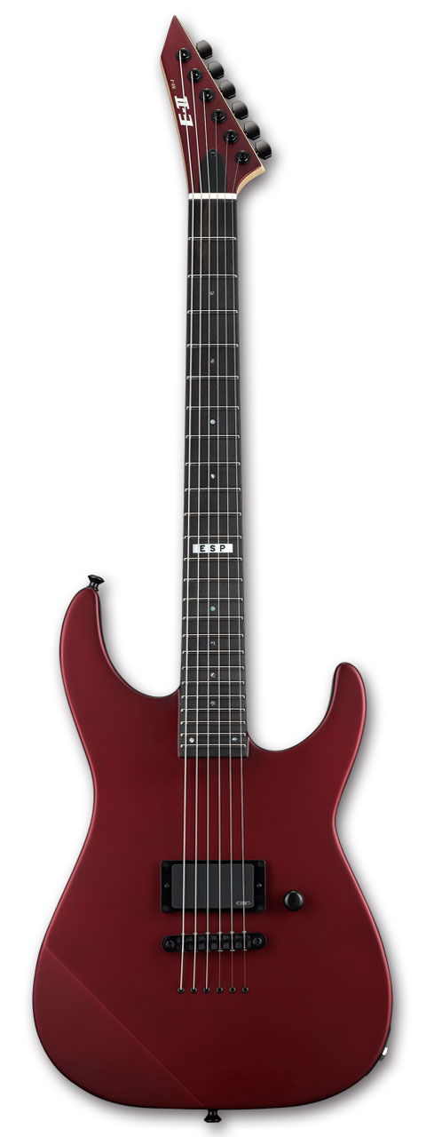E-II M-I THRU NT / Deep Cady Apple Red Satin [エレキギター][EMGピックアップ][国産,MADE IN JAPAN] [メンテナンス無料] 【予約商品】【お買い物マラソン！ポイント5倍！～7/26（日）01:59まで】｜BIGBOSS