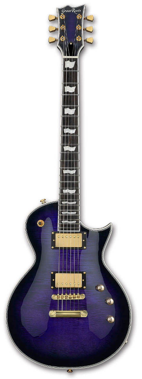 GrassRoots G-EC CTM FM / Reindeer Blue [グラスルーツ][LP Type,LPタイプ][エレキギター][入門][初心者][エレキギター初心者] [メンテナンス無料]【予約商品 5月下旬入荷予定】【お買い物マラソン！ポイント5倍！～7/26（日）01:59まで】｜BIGBOSS