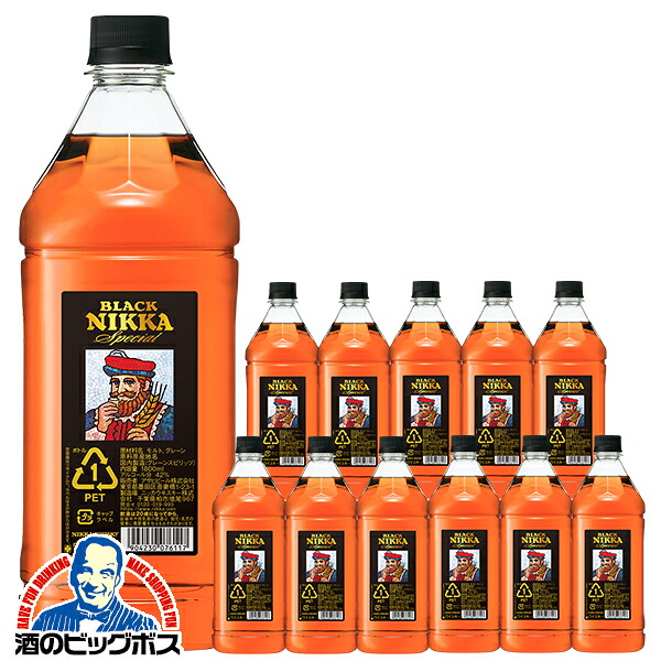 【予約】【2026年4月14日新発売】【本州のみ 送料無料】1.8Lペット 国産ウイスキー アサヒ ブラックニッカ スペシャル 42度 1800ml×2ケース/12本《012》『FSH』