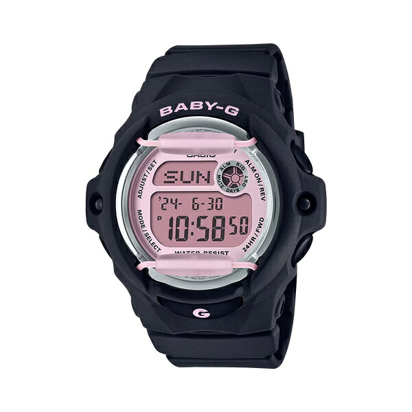 【ポイントバックCP】国内正規品 CASIO BABY-G カシオ ベビーG フロントプロテクター コンパクト ブラック×ピンク レディース腕時計 BG-169U-1CJF