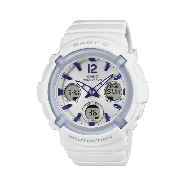 国内正規品 CASIO BABY-G カシオ ベビーG 電波ソーラー ショックレジスト 10気圧防水 レディース腕時計 BGA-2800-7A3JF