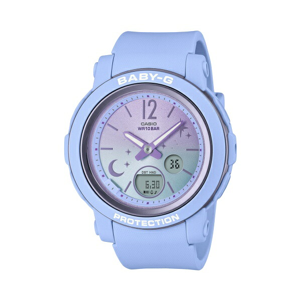 【ポイントバックCP】国内正規品 CASIO BABY-G カシオ ベビーG 10気圧防水 夜空 月 星 レディース腕時計 BGA-290DS-2AJF