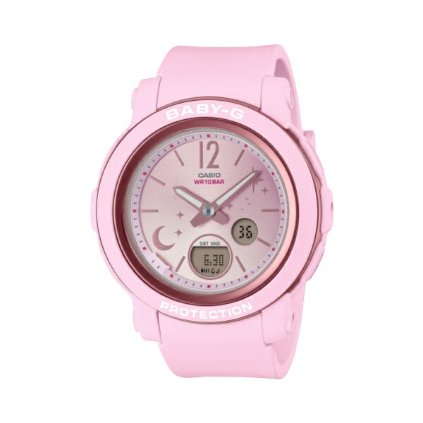 【ポイントバックCP】国内正規品 CASIO BABY-G カシオ ベビーG 10気圧防水 夜空 月 星 レディース腕時計 BGA-290DS-4AJF