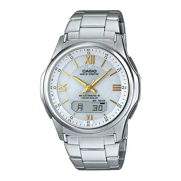 【エントリーで最大100％ポイントバックCP!!】国内正規品 CASIO カシオ WAVE CEPTOR ウェーブセプター 電波ソーラー マルチバンド6 シルバー メンズ腕時計 WVA-M630D-7A2JF｜BIG BOYS