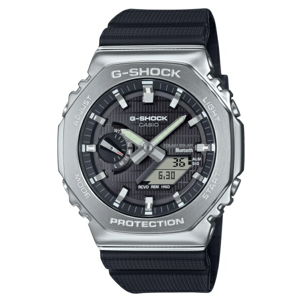 【エントリーで最大100％ポイントバックCP!!】【ラッピング無料対象商品】国内正規品 CASIO G-SHOCK カシオ Gショック アナデジ タフソーラー スマートフォンリンク 八角形 メンズ腕時計 GBM-2100-1AJF｜BIG BOYS 24,572円