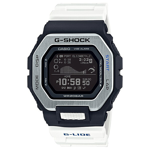 【エントリーで最大100％ポイントバックCP!!】国内正規品 CASIO G-SHOCK カシオ Gショック G-LIDE モバイルリンク機能 樹脂バンド 20気圧防水 メンズ腕時計 GBX-100-7JF｜BIG BOYS