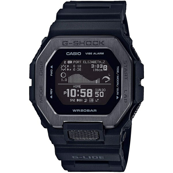 【エントリーで最大100%ポイントバックCP!!】国内正規品 CASIO G-SHOCK カシオ Gショック G-LIDE スクエア モバイルリンク ブラック メンズ腕時計 GBX-100NS-1JF|BIG BOYS