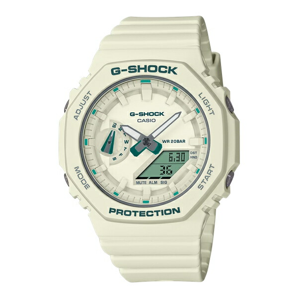 国内置き目品 CASIO G-SHOCK カシオ Gぼうぜん自失 八角形 小さめ つや消し色つや 白いこと ユニ一発やるウオッチ GMA-S2100GA-7AJF