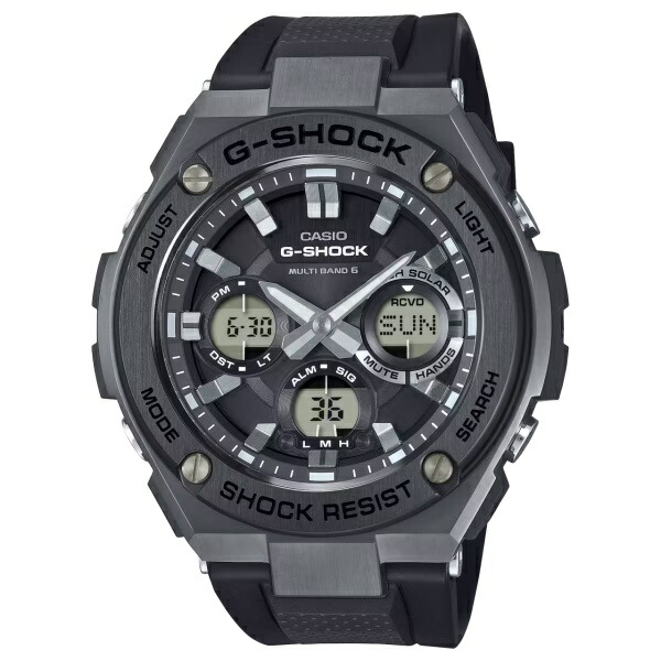 【ラッピング無料対象商品】国内正規品 CASIO G-SHOCK カシオ Gショック G-STEEL 電波時計 ショックレジスト メンズ腕時計 GST-W110MS-1AJF