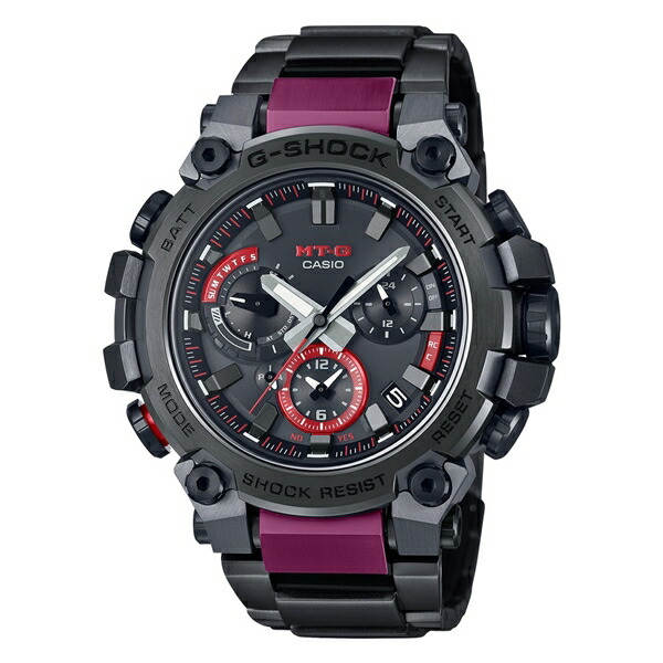 【ポイントバックCP】【ラッピング無料対象商品】国内正規品 CASIO G-SHOCK カシオ Gショック MT-G ワンプッシュ式交換バンド ブラック×レッド メンズ腕時計 MTG-B3000BD-1AJF