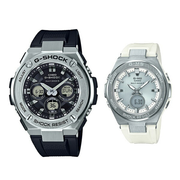 【10日まで!エントリーで尖んがり15倍】国内定め事品 CASIO G-SHOCK BABY-G カシオ Gぼうぜん自失 もの言う花G ペアウォッチ GST-W310-1AJF MSG-W200-7AJF PAIR-CASIO-028