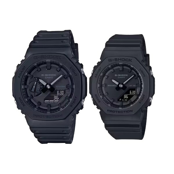 【エントリーで最大100％ポイントバックCP!!】国内正規品 CASIO G-SHOCK WOMEN カシオ Gショック ウーマン ペアウォッチ GA-2100-1A1JF GMA-P2100BB-1AJF PAIR-CASIO-055｜BIG BOYS