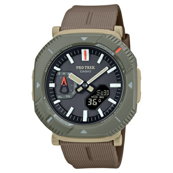 送料込み！CASIO PRO TREK PRW-3000YT-1JF S 多機能で楽しい』 カシオ プロトレック ブラックチタン