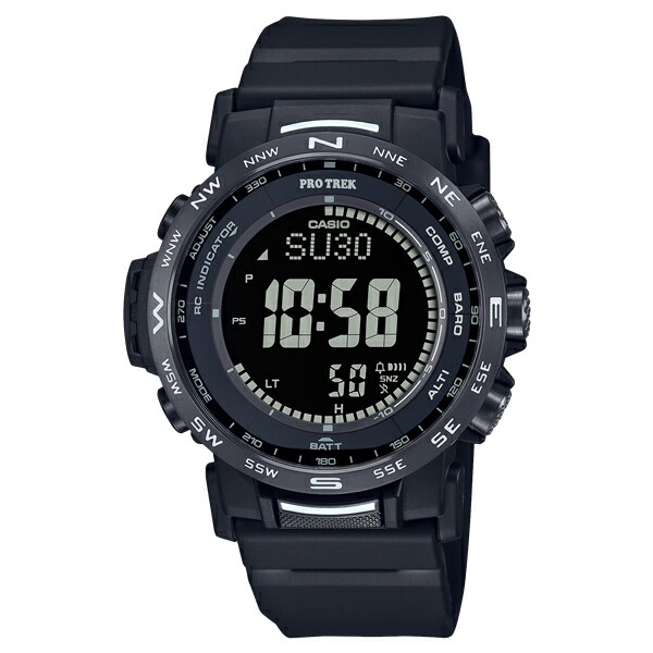 【ポイントバックCP】【ラッピング無料対象商品】国内正規品 CASIO PRO TREK カシオ プロトレック Climber Line クライマーライン エコ素材 ブラック メンズ腕時計 PRW-35Y-1BJF