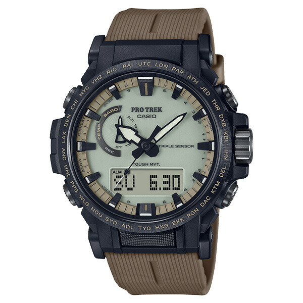 【ポイントバックCP】【ラッピング無料対象商品】国内正規品 CASIO PRO TREK カシオ プロトレック トリプルセンサー マルチバンド6 タフソーラー メンズ腕時計 PRW-61LD-5JF