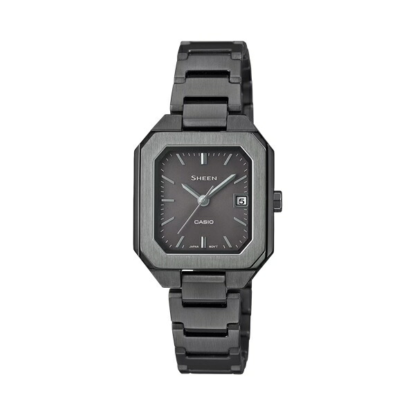 CASIO腕時計 SHEEN　 SHS-4528GBJ-7AJF Casio SHEEN SHS-4528GBJ-7AJF Solar Watch Ladies Black Pink