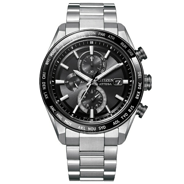 【ポイントバックCP】【ラッピング無料対象商品】CITIZEN ATTESA シチズン アテッサ ACT Line エコドライブ 電波時計 スーパーチタニウム メンズ腕時計 AT8295-56E